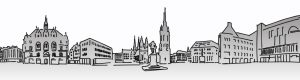 Halle Saale Marktplatz Illustration